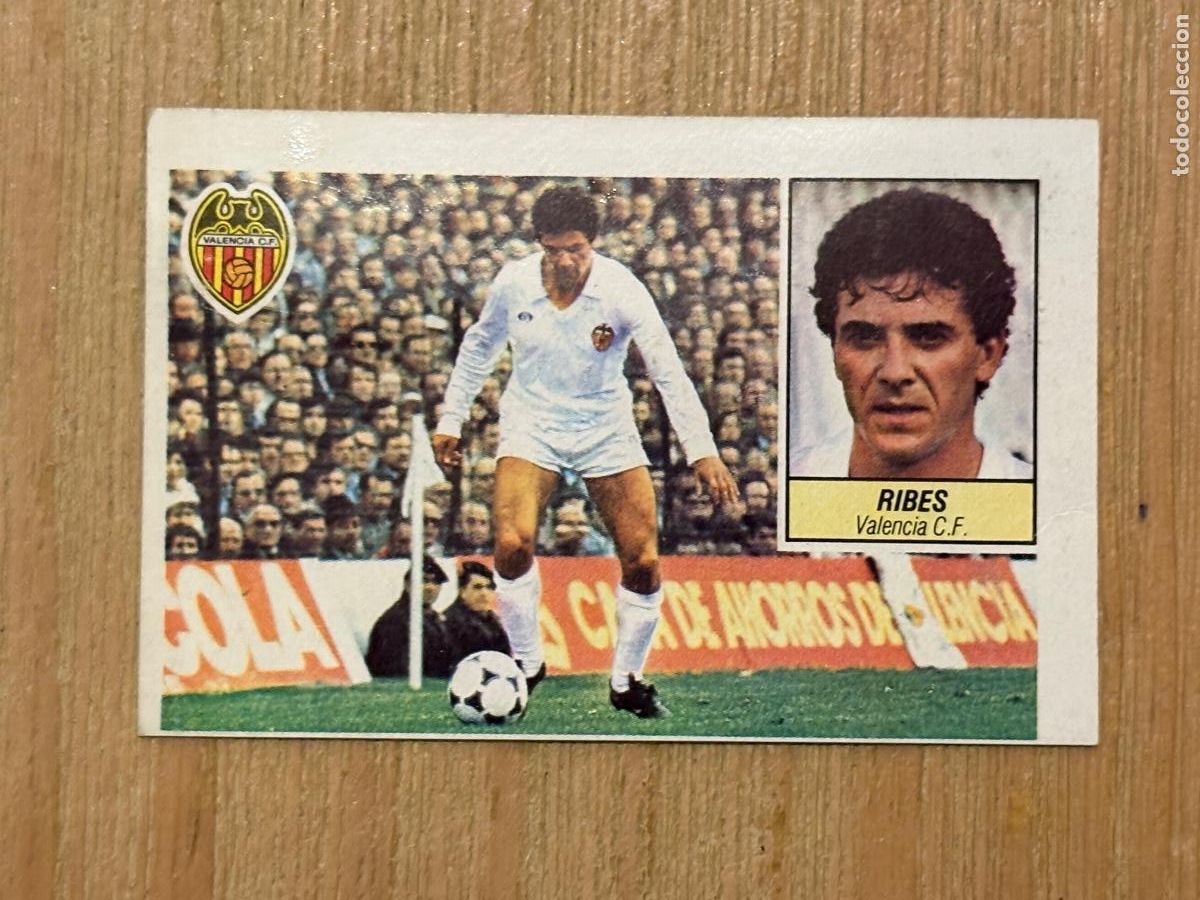 Cromos de f&uacute;tbol: 37. CROMO DESPEGADO FUTBOL RIBES VALENCIA ALBUM ESTE LIGA 84-85 1984-85
