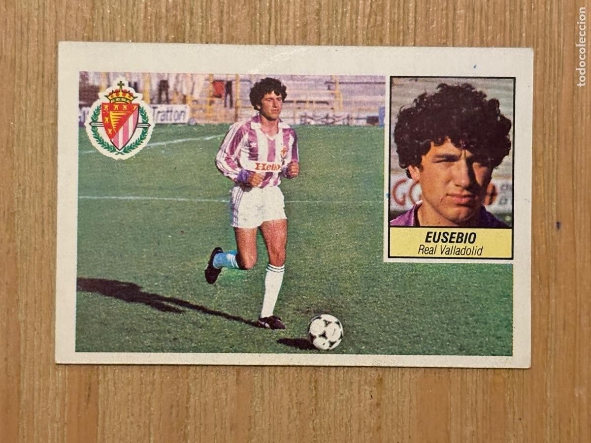 Cromos de f&uacute;tbol: 37. CROMO DESPEGADO FUTBOL EUSEBIO VALLADOLID ALBUM ESTE LIGA 84-85 1984-85