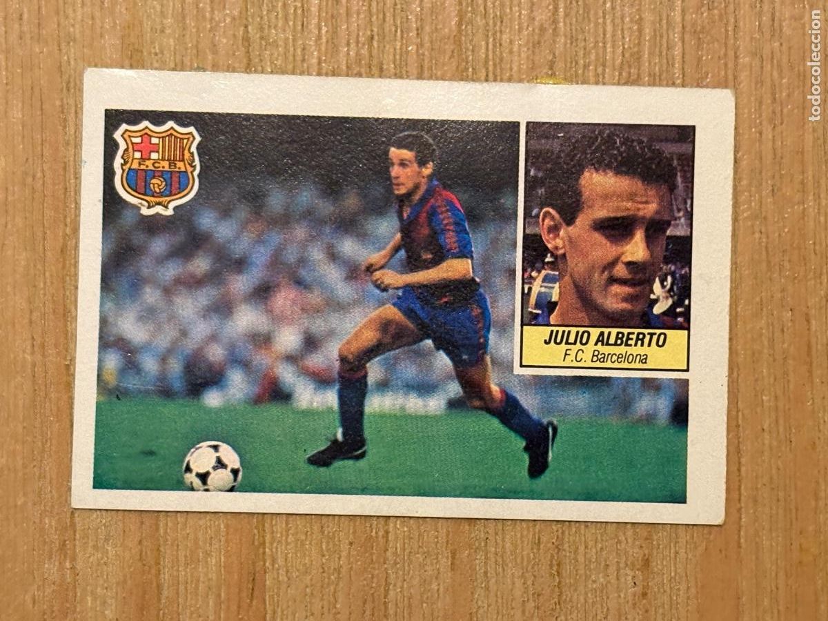 Cromos de f&uacute;tbol: 37. CROMO DESPEGADO FUTBOL JULIO ALBERTO BARCELONA ALBUM ESTE LIGA 84-85 1984-85