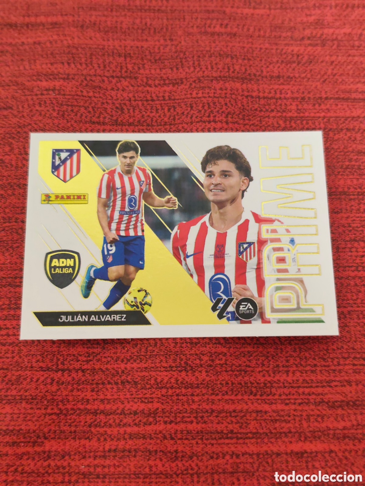 Cromos de f&uacute;tbol: PRIME 5 JULI&Aacute;N &Aacute;LVAREZ ATL&Eacute;TICO MADRID EDICIONES ESTE 2026 2027