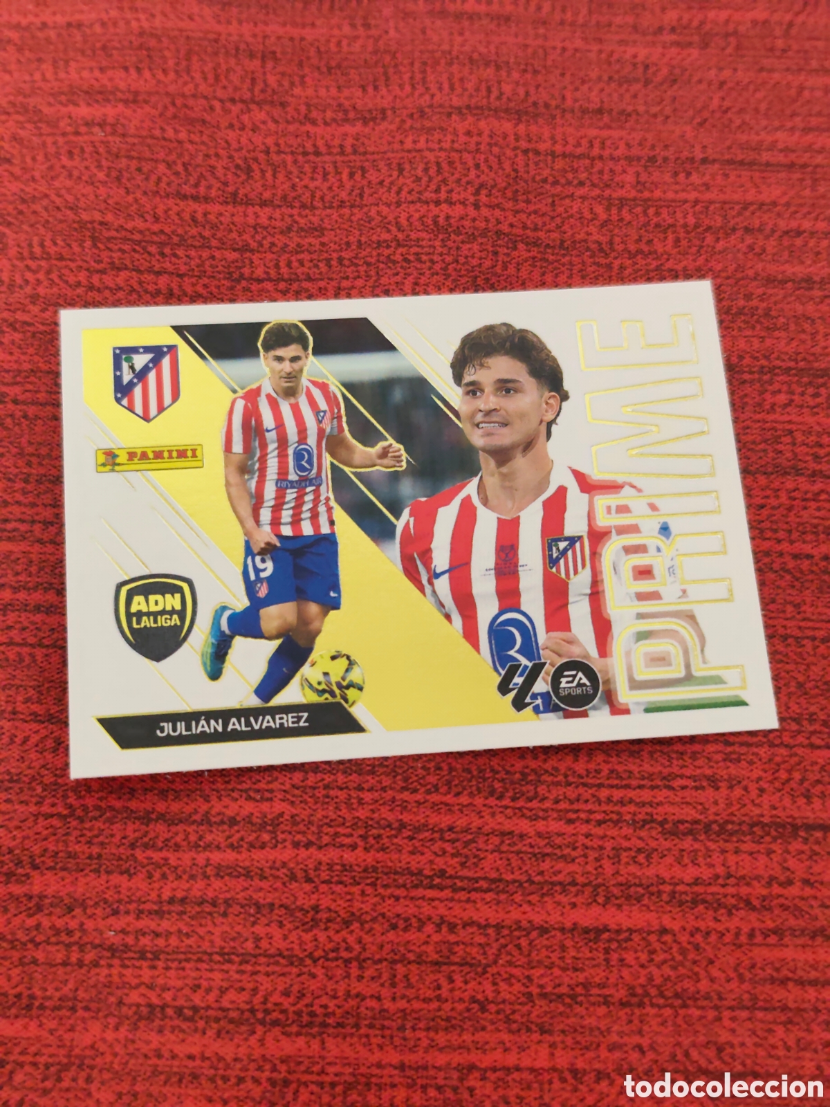 Cromos de f&uacute;tbol: PRIME 5 JULI&Aacute;N &Aacute;LVAREZ ATL&Eacute;TICO MADRID EDICIONES ESTE 2026 2027