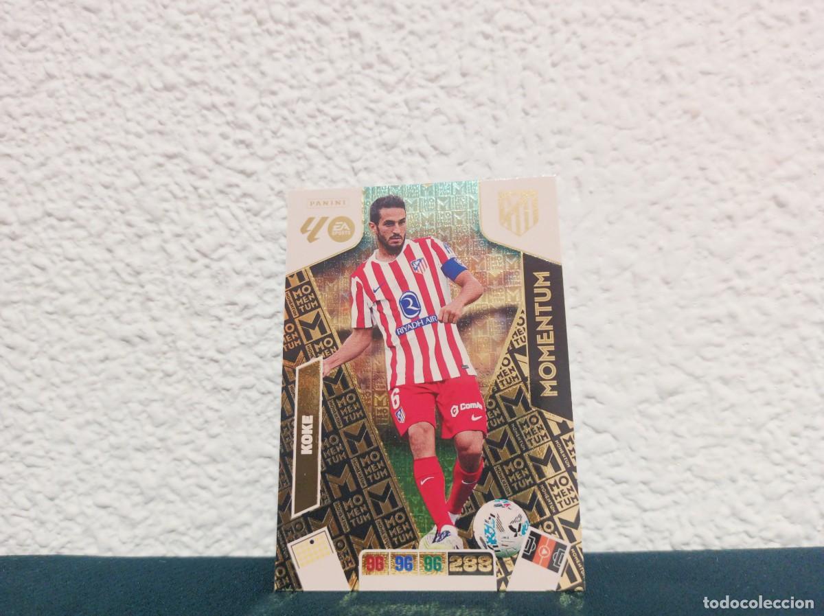 Cromos de f&uacute;tbol: MOMENTUM KOKE ATLETICO DE MADRID PANINI ADRENALYN XL 25 26 2025 2026