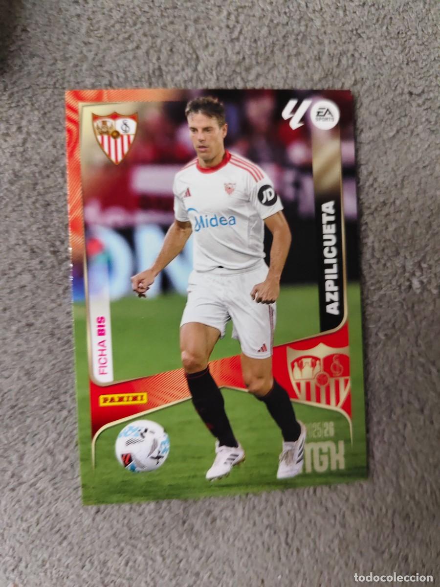 Cromos de f&uacute;tbol: 333 BIS MEGACRACKS MGK 25 26 AZPILICUETA SEVILLA FC FICHA LALIGA PANINI LA LIGA 2025 2026