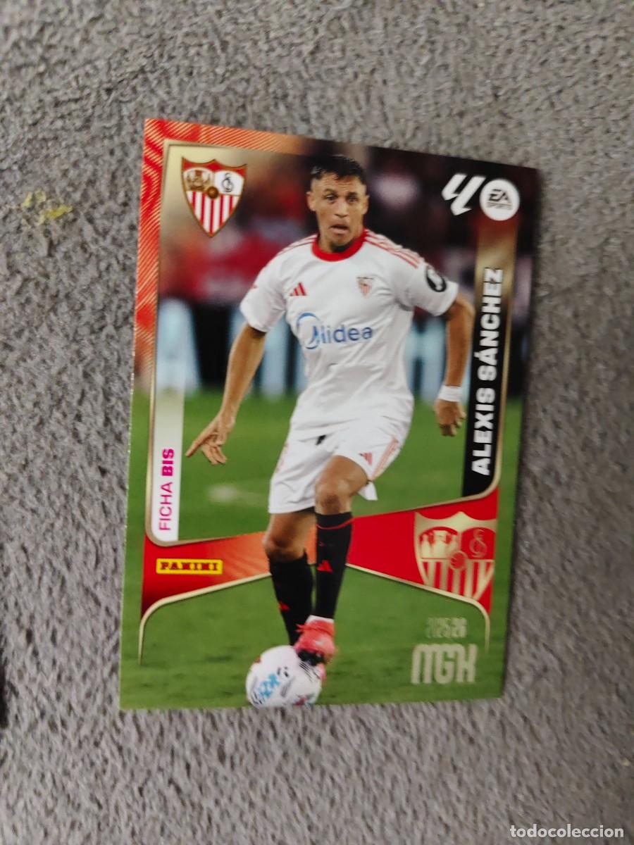 Cromos de f&uacute;tbol: 340 BIS MEGACRACKS MGK 25 26 ALEXIS S&Aacute;NCHEZ SEVILLA FC FICHA LALIGA PANINI LA LIGA 2025 2026