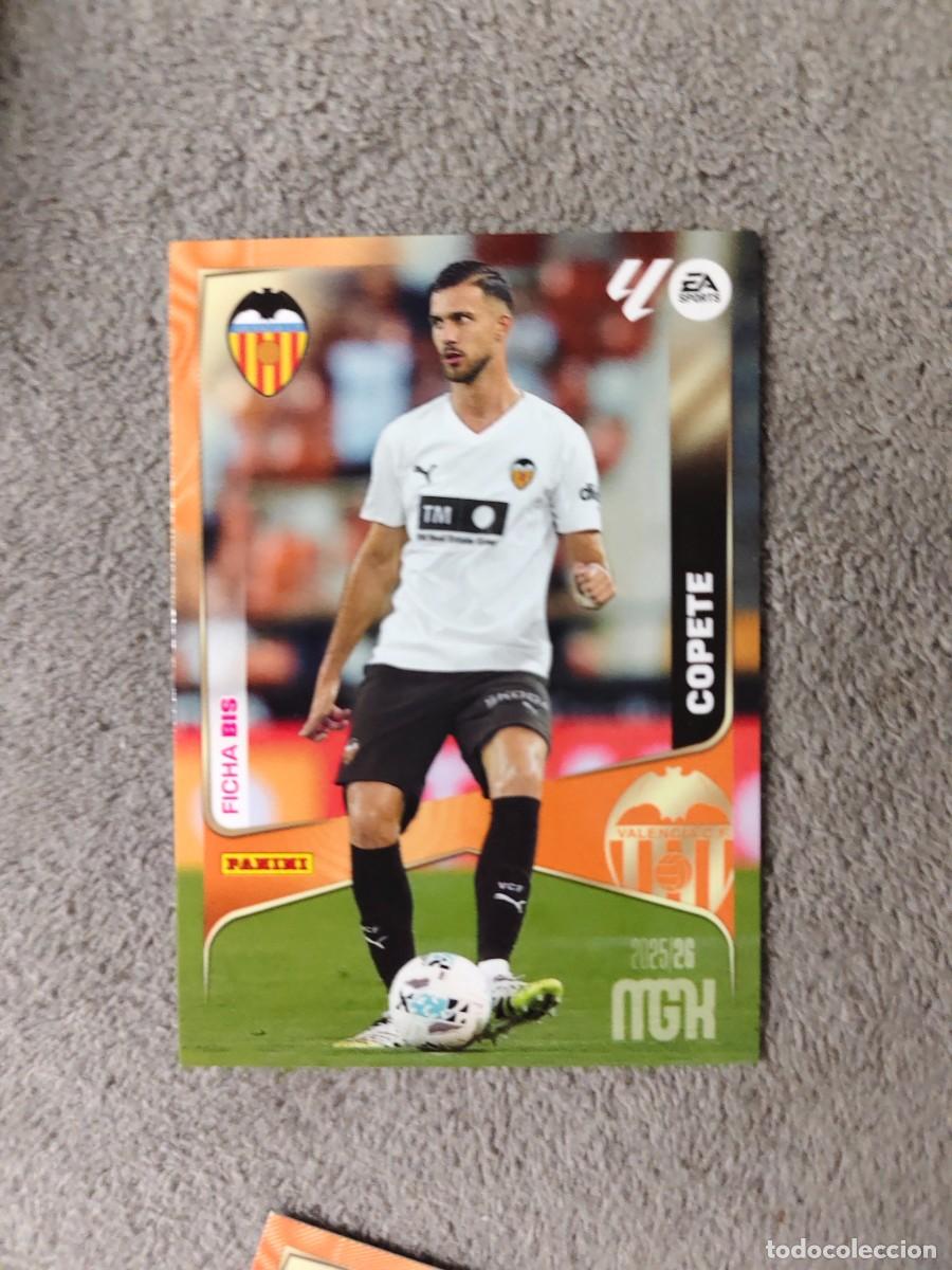 Cromos de Futebol: 348 BIS MEGACRACKS MGK 25 26 COPETE VALENCIA CF FICHA LALIGA PANINI LA LIGA 2025 2026