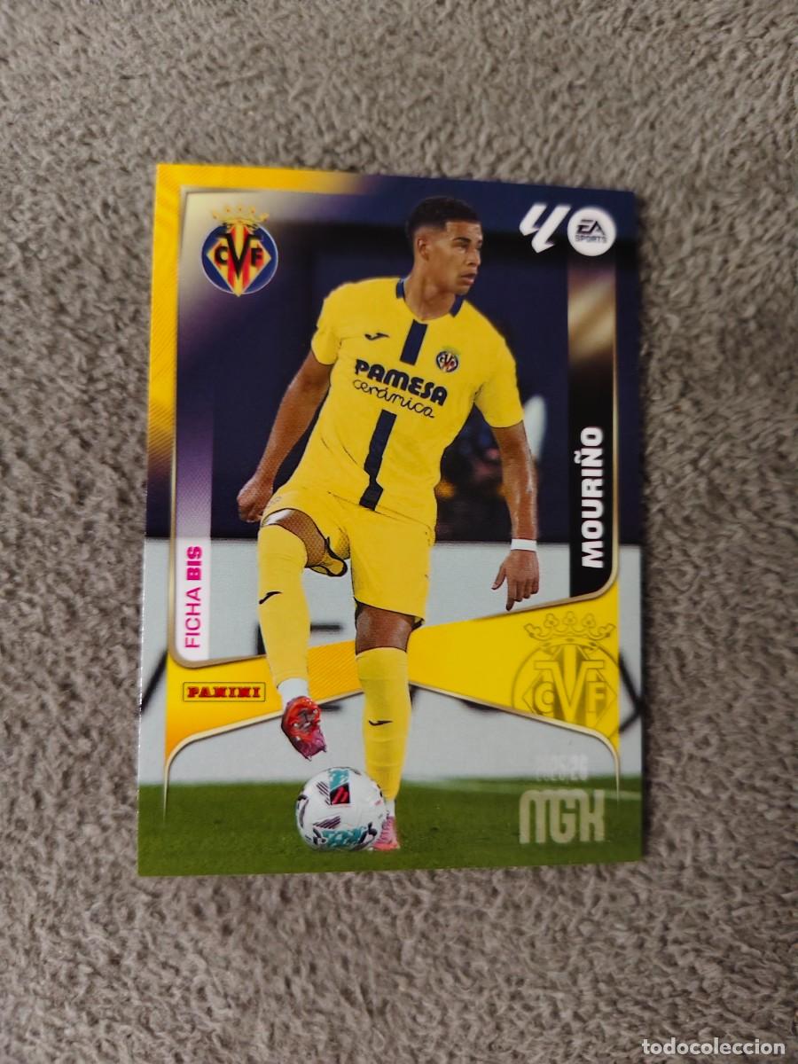 Fu&szlig;ball-Sticker: 366 BIS MEGACRACKS MGK 25 26 MOURI&Ntilde;O VILLARREAL CF FICHA LALIGA PANINI LA LIGA 2025 2026