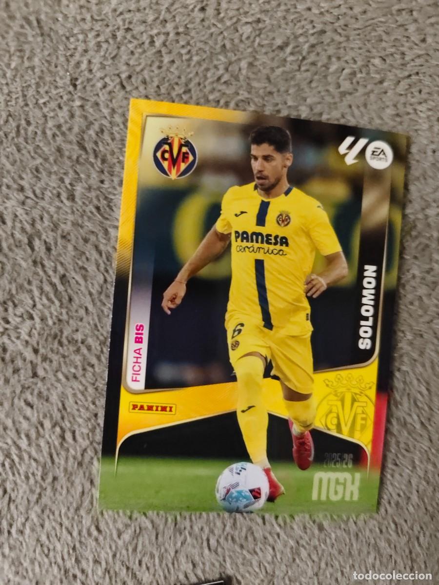Cromos de Futebol: 374 BIS MEGACRACKS MGK 25 26 SOLOMON VILLARREAL CF FICHA LALIGA PANINI LA LIGA 2025 2026