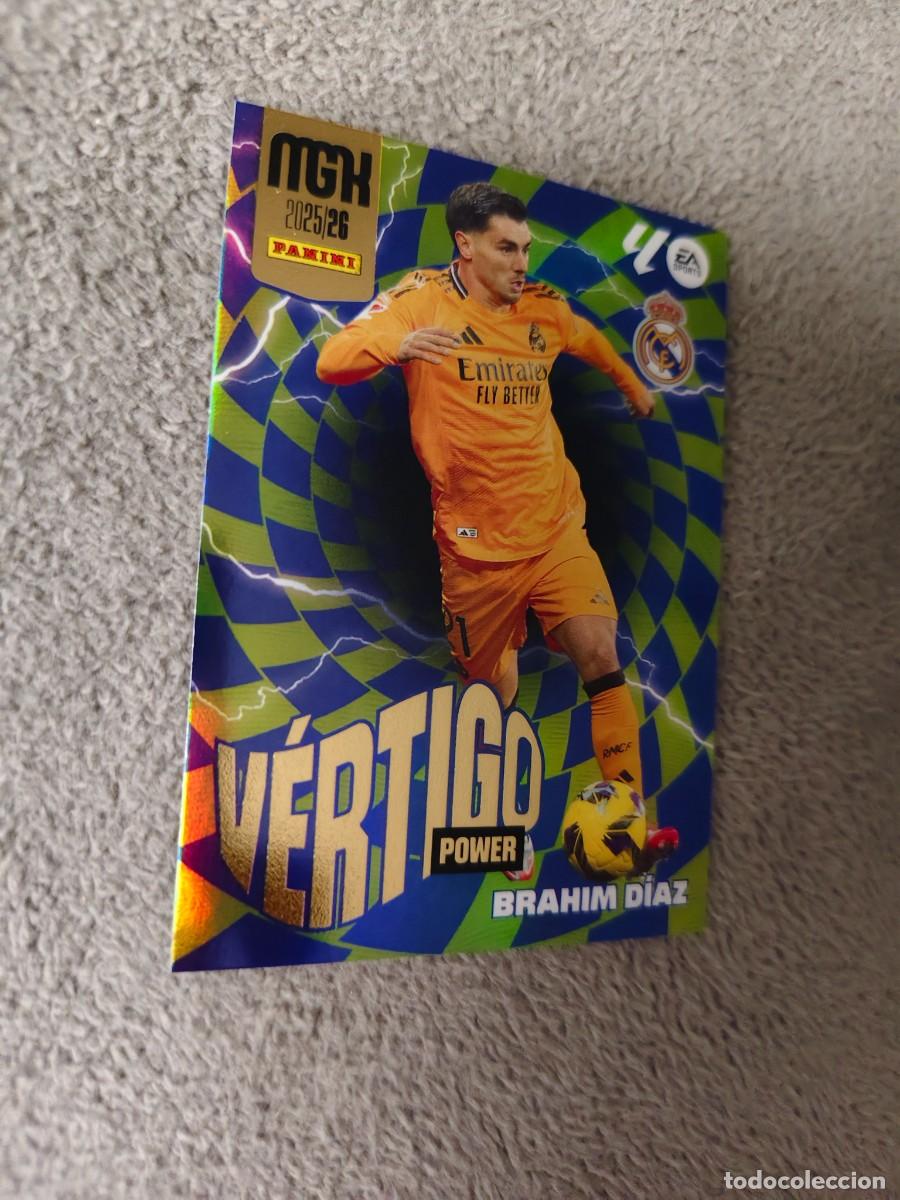 Cartes &agrave; collectionner de Football: P 381 MEGACRACKS MGK 25 26 BRAHIM D&Iacute;AZ REAL MADRID CF V&Eacute;RTIGO POWER LALIGA PANINI LA LIGA 2025 2026