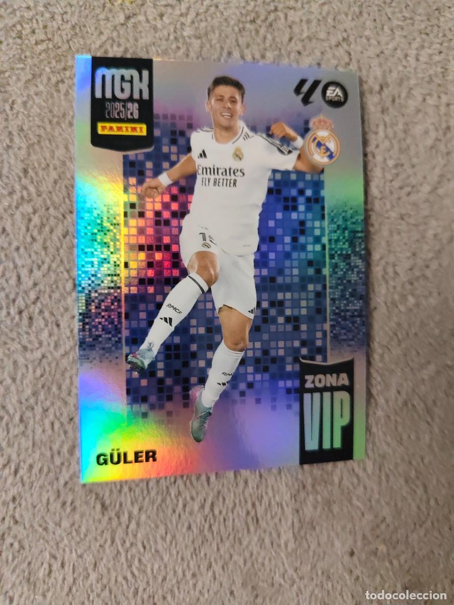 Cromos de f&uacute;tbol: 394 MEGACRACKS MGK 25 26 G&Uuml;LER REAL MADRID CF ZONA VIP LALIGA PANINI LA LIGA 2025 2026