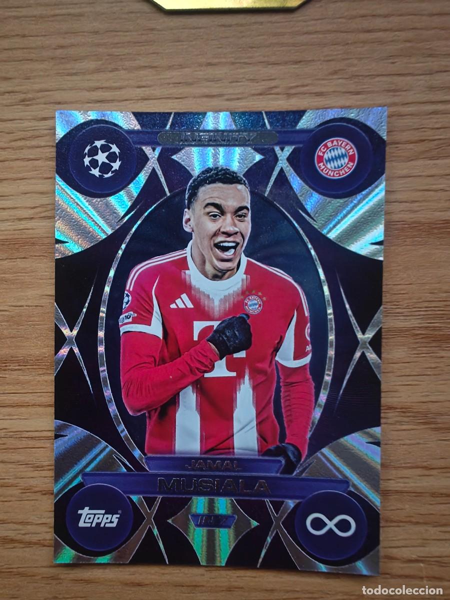 Cromos de f&uacute;tbol: Jamal Musiala IN 7 Match Attax 25 26 Infinity FC Bayern Munich 2025 2026