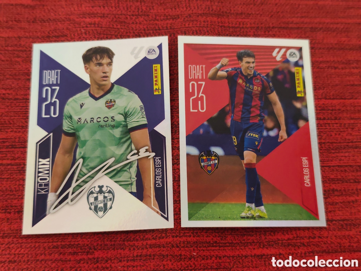 Cromos de f&uacute;tbol: KROMIX DRAFT 4 CARLOS ESP&Iacute; LEVANTE EDICIONES ESTE 2026 2027