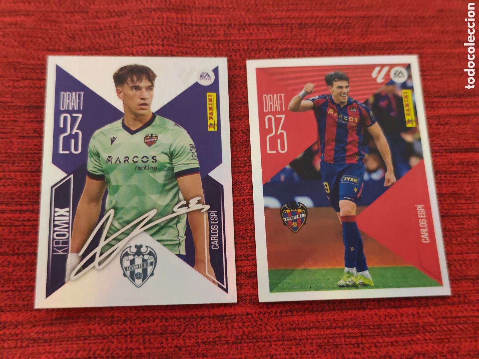 Cromos de f&uacute;tbol: KROMIX DRAFT 4 CARLOS ESP&Iacute; LEVANTE EDICIONES ESTE 2026 2027