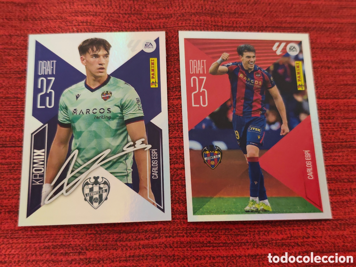 Cromos de f&uacute;tbol: KROMIX DRAFT 4 CARLOS ESP&Iacute; LEVANTE EDICIONES ESTE 2026 2027