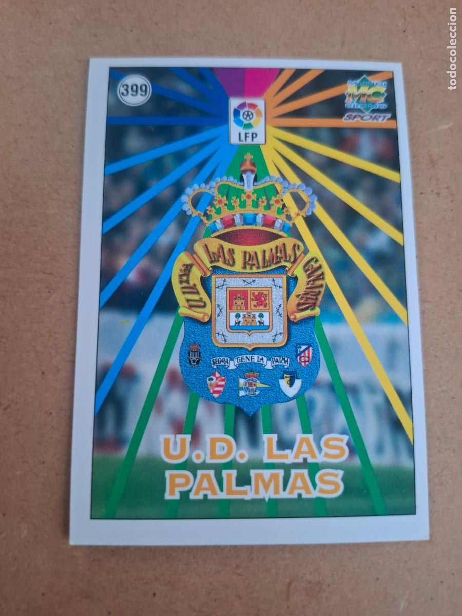 Cromos de f&uacute;tbol: MUNDICROMO 98 99 1998 1999 - 399 ESCUDO / PLANTILLA - U.D. LAS PALMAS