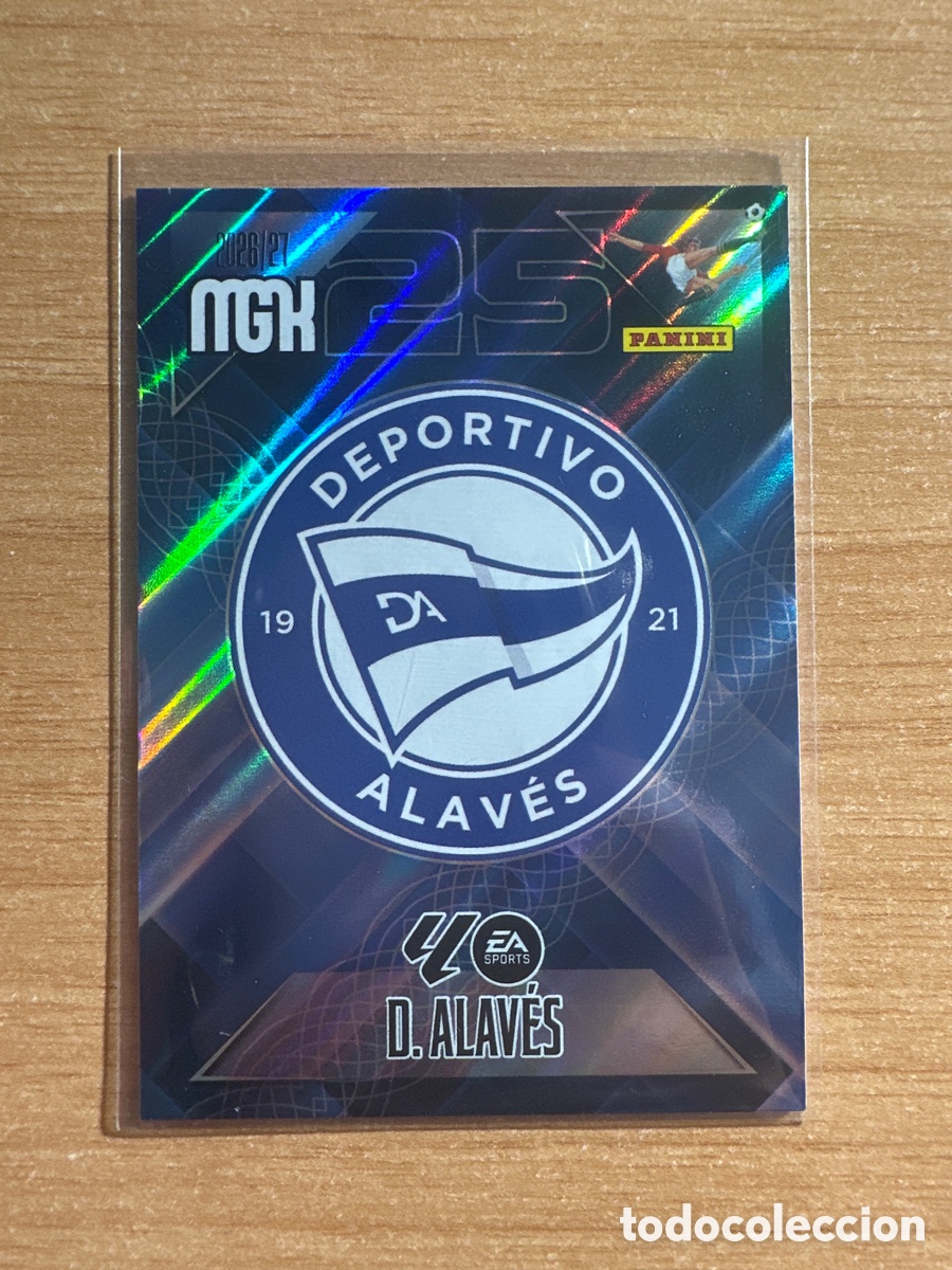 Cromos de f&uacute;tbol: 19 ESCUDO DEPORTIVO ALAVES MEGACRACKS 2026 2027 (MGK 26 27)