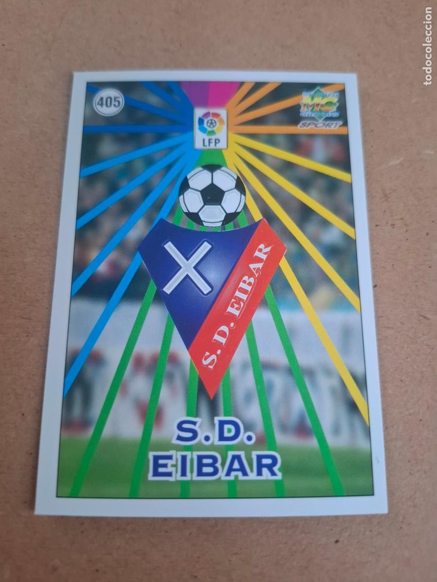 Fu&szlig;ball-Sticker: MUNDICROMO 98 99 1998 1999 - 405 ESCUDO / PLANTILLA - S.D. EIBAR