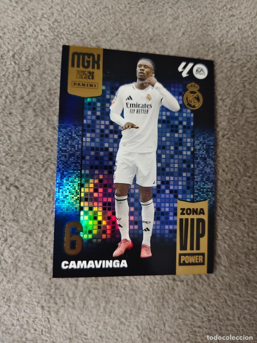 Cromos de Futebol: P 391 MEGACRACKS MGK 25 26 CAMAVINGA REAL MADRID CF ZONA VIP POWER LALIGA PANINI LA LIGA 2025 2026