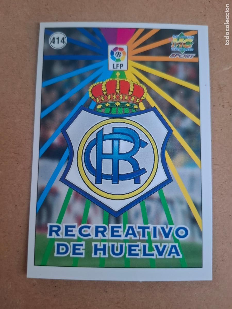 Cromos de f&uacute;tbol: MUNDICROMO 98 99 1998 1999 - 414 ESCUDO / PLANTILLA - RECREATIVO DE HUELVA