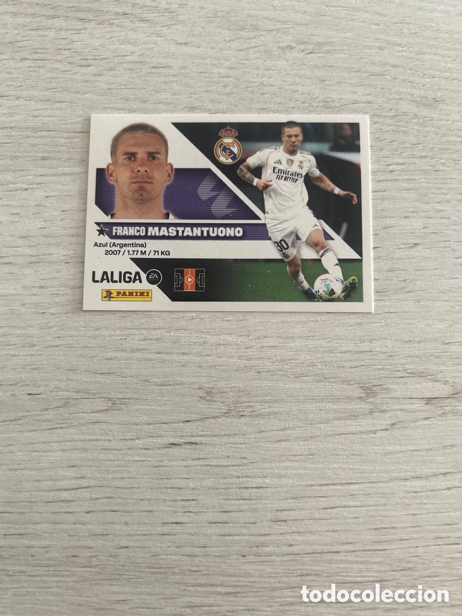 Cromos de f&uacute;tbol: Mastantuono 16A 16 A Real Madrid Liga Este 2026/27 26-27 Panini