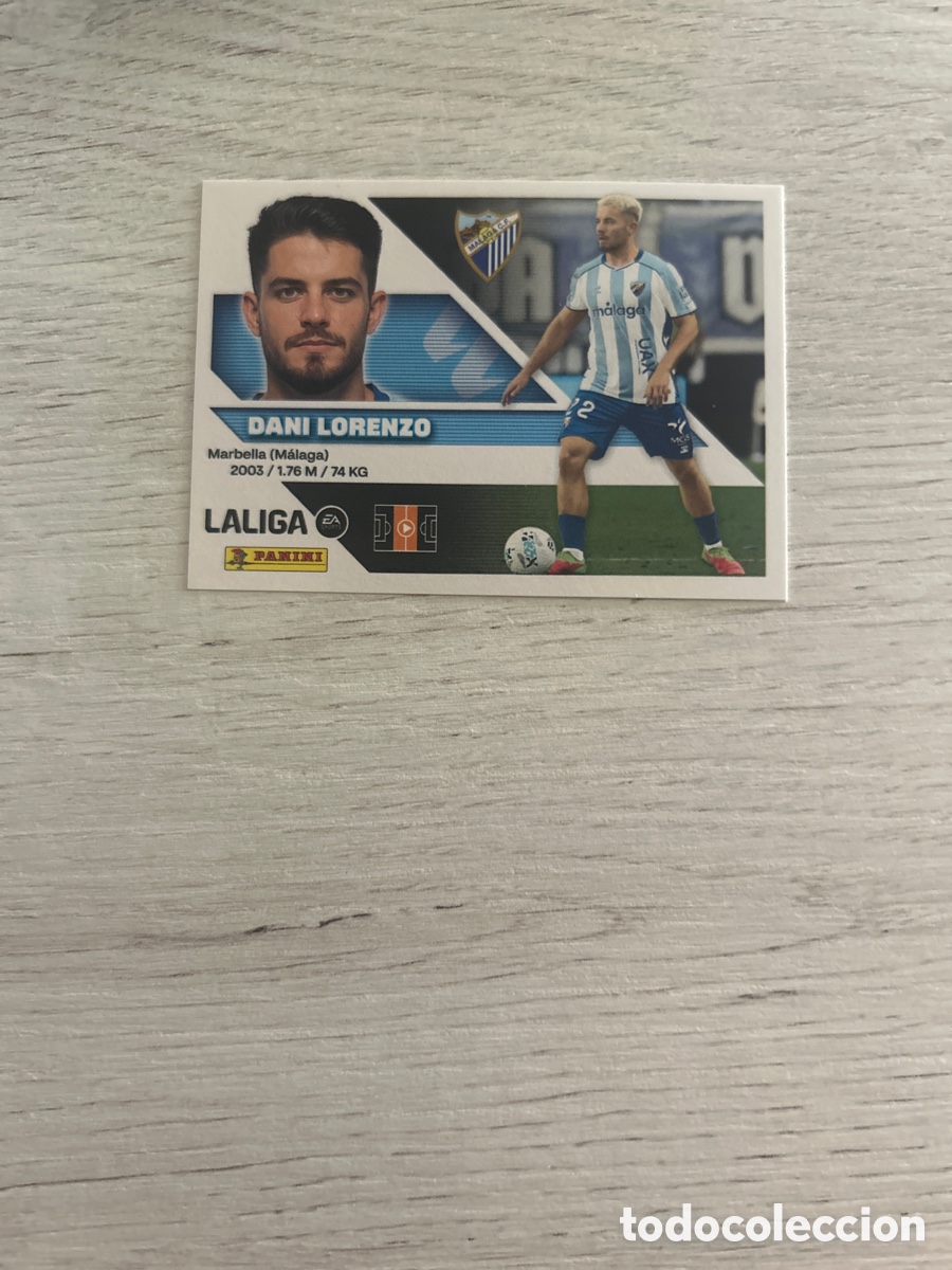 Cromos de f&uacute;tbol: Dani Lorenzo 12 M&aacute;laga Liga Este 2026/27 26-27 Panini