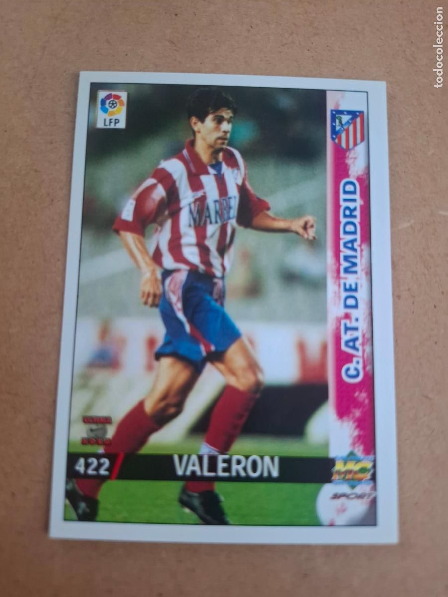 Cromos de f&uacute;tbol: MUNDICROMO 98 99 1998 1999 - 422 VALER&Oacute;N ( LETRAS GRANDES ) - AT. MADRID