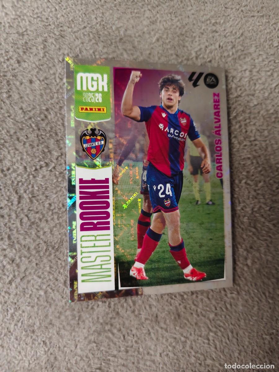 Cromos de f&uacute;tbol: 407 MEGACRACKS MGK 25 26 CARLOS &Aacute;LVAREZ LEVANTE UD MASTER ROOKIE LALIGA PANINI LA LIGA 2025 2026