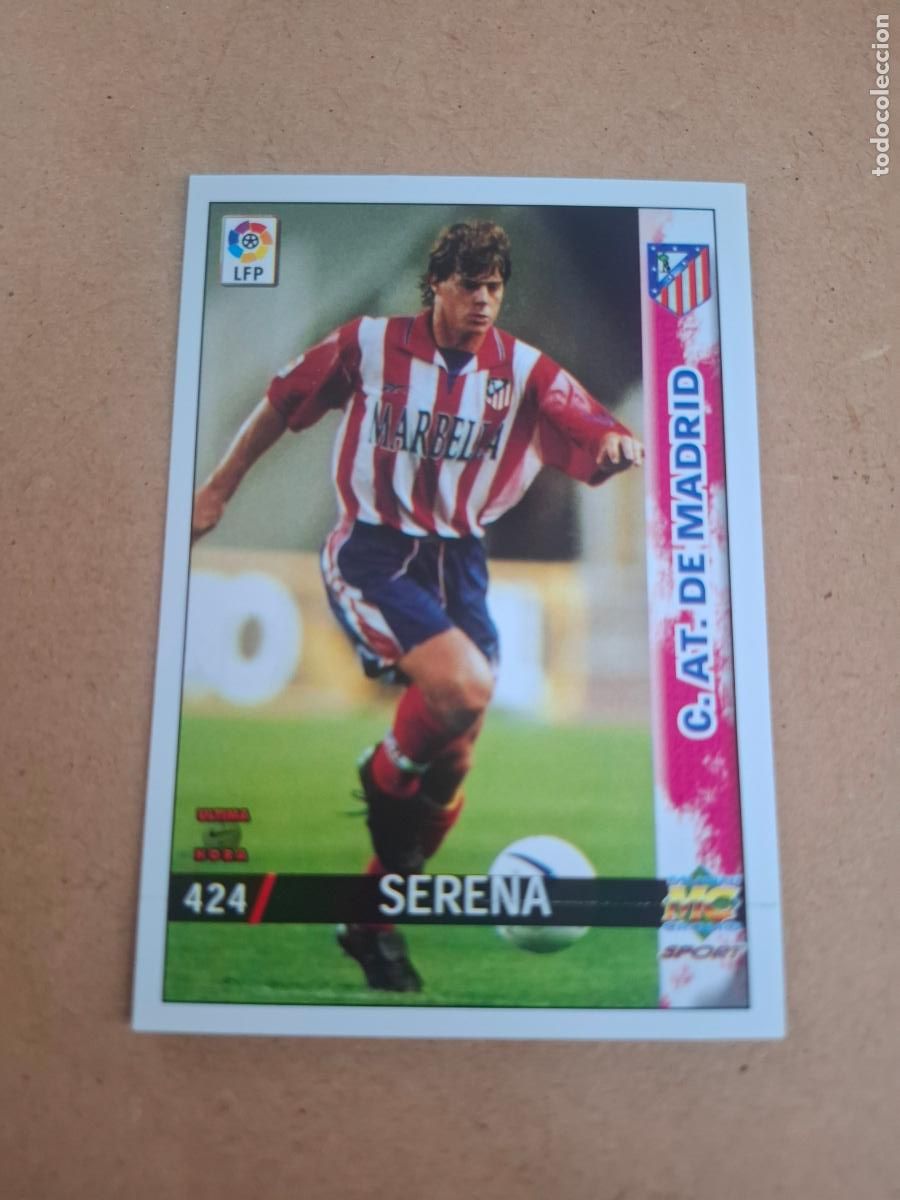 Cromos de f&uacute;tbol: MUNDICROMO 98 99 1998 1999 - 424 SERENA ( LETRAS GRANDES ) - AT. MADRID