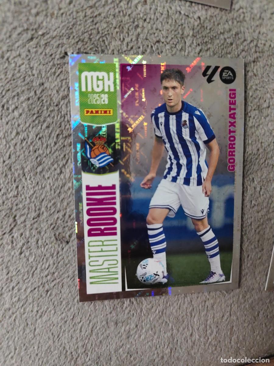 Cromos de f&uacute;tbol: 516 MEGACRACKS MGK 25 26 GORROTXATEGI REAL SOCIEDAD MASTER ROOKIE LALIGA PANINI LA LIGA 2025 2026
