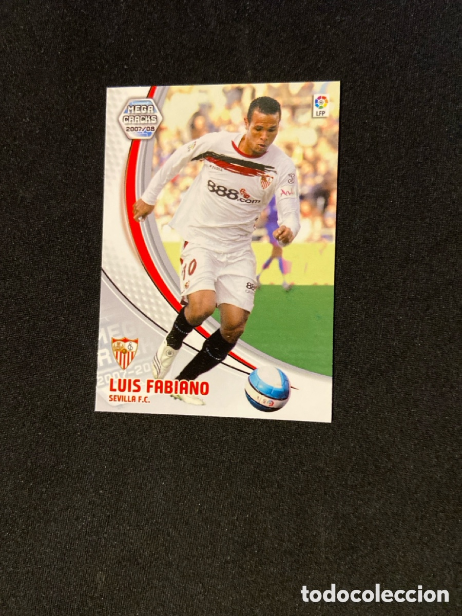 Fu&szlig;ball-Sticker: LUIS FABIANO 286 (SEVILLA) PANINI MEGACRACKS 2007-2008 07 08 CROMO CARTA M-3
