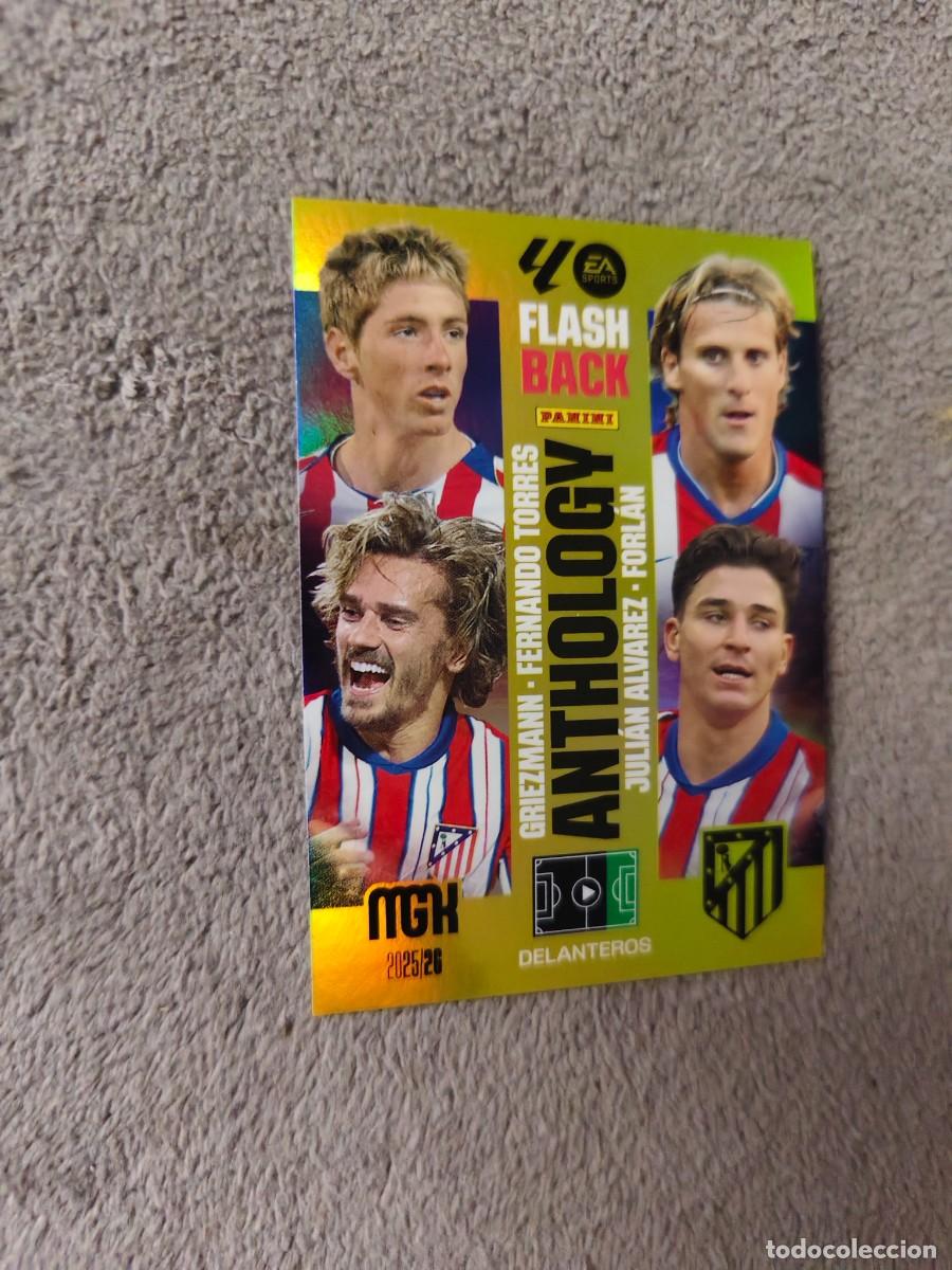 Cromos de f&uacute;tbol: 434 MEGACRACKS MGK 25 26 ATL&Eacute;TICO DE MADRID FLASH BACK ANTHOLOGY LALIGA PANINI LA LIGA 2025 2026