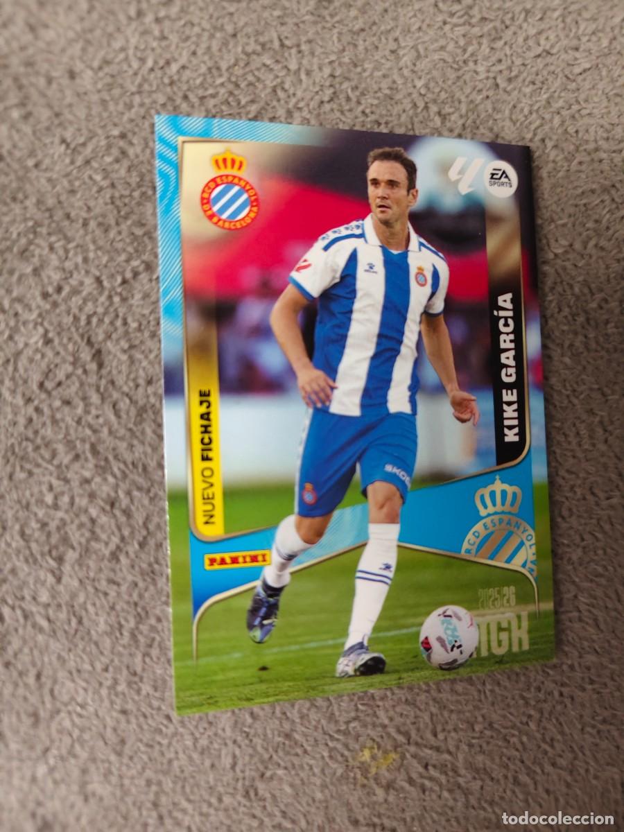 Cromos de f&uacute;tbol: 445 MEGACRACKS MGK 25 26 KIKE GARC&Iacute;A RCD ESPANYOL FICHA LALIGA PANINI LA LIGA 2025 2026
