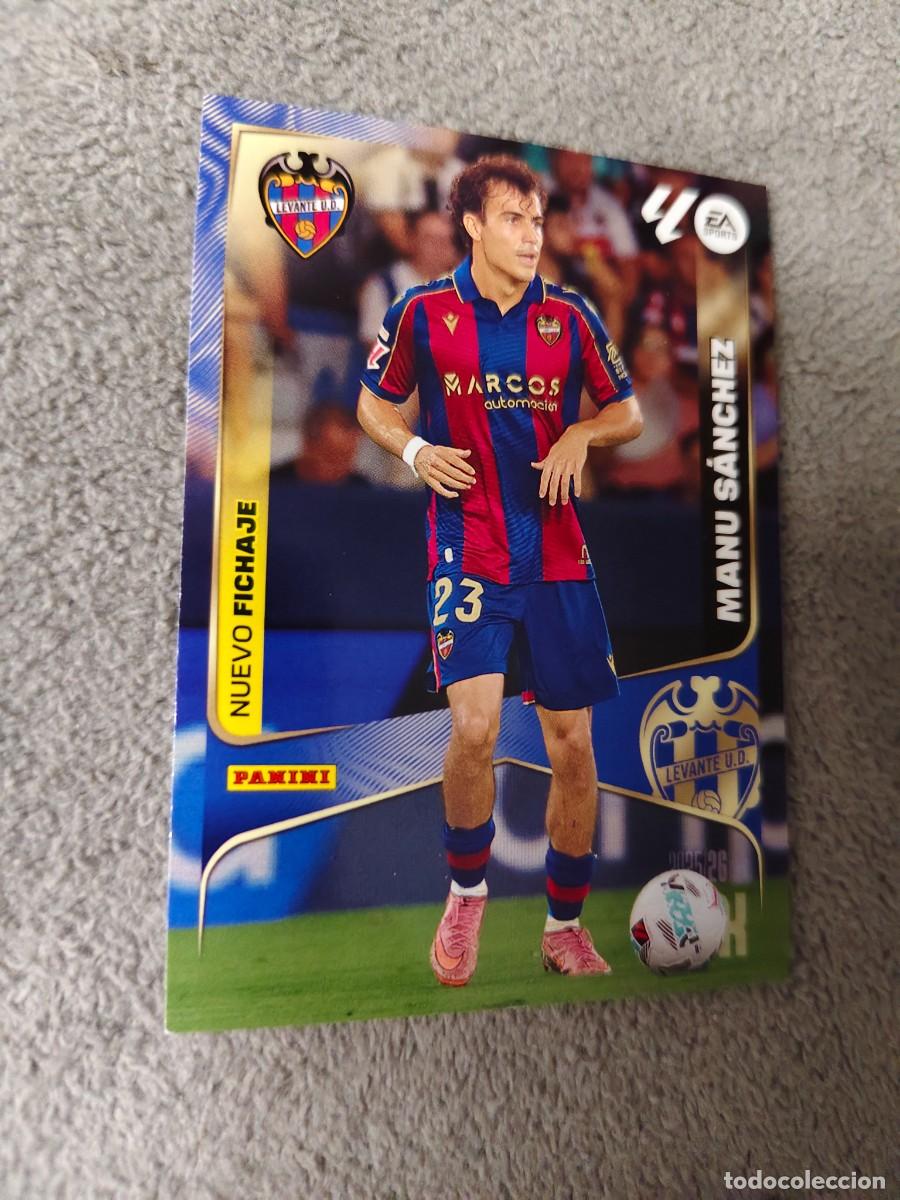 Cromos de f&uacute;tbol: 477 MEGACRACKS MGK 25 26 MANU S&Aacute;NCHEZ LEVANTE UD FICHA LALIGA PANINI LA LIGA 2025 2026