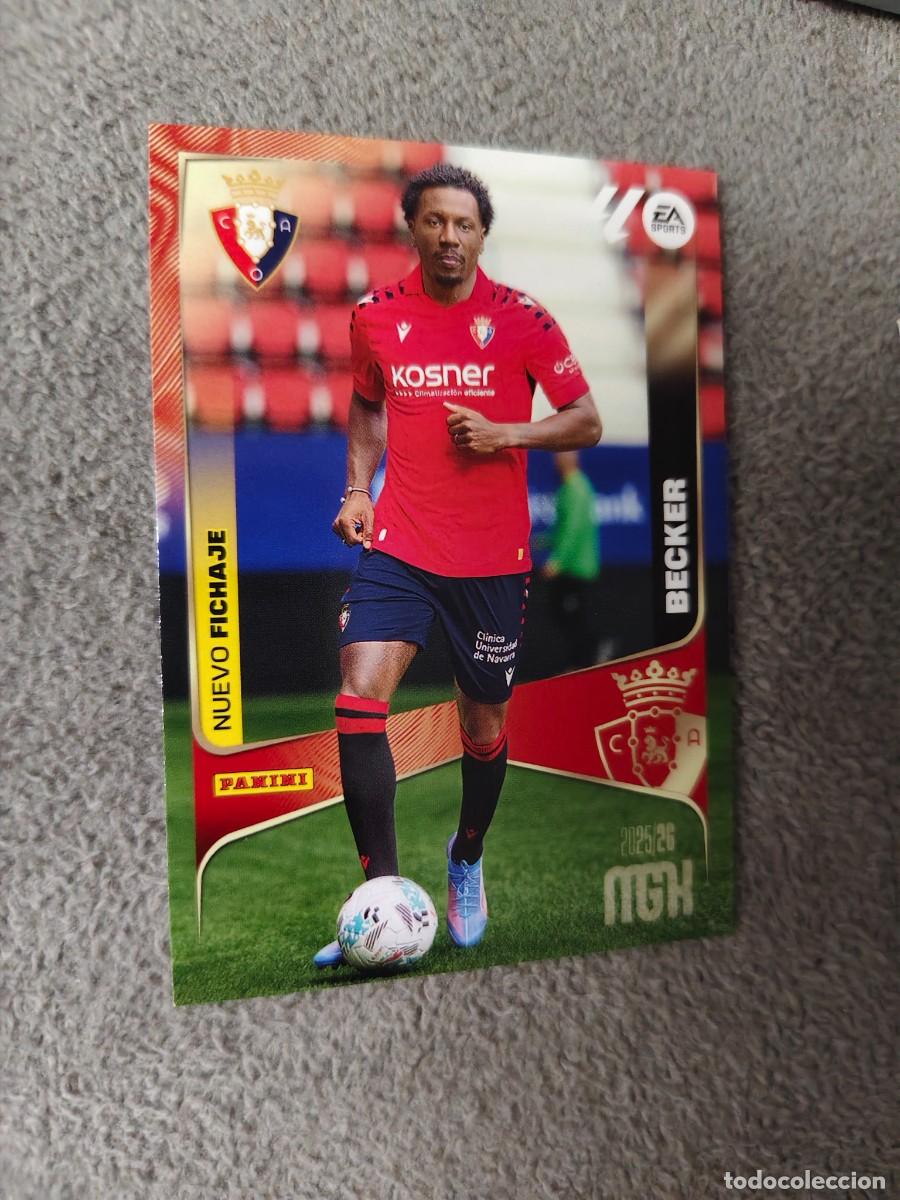 Fu&szlig;ball-Sticker: 485 MEGACRACKS MGK 25 26 BECKER C.A. OSASUNA FICHA LALIGA PANINI LA LIGA 2025 2026