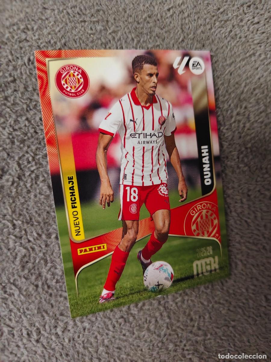 Fu&szlig;ball-Sticker: 486 MEGACRACKS MGK 25 26 OUNAHI GIRONA FC FICHA LALIGA PANINI LA LIGA 2025 2026