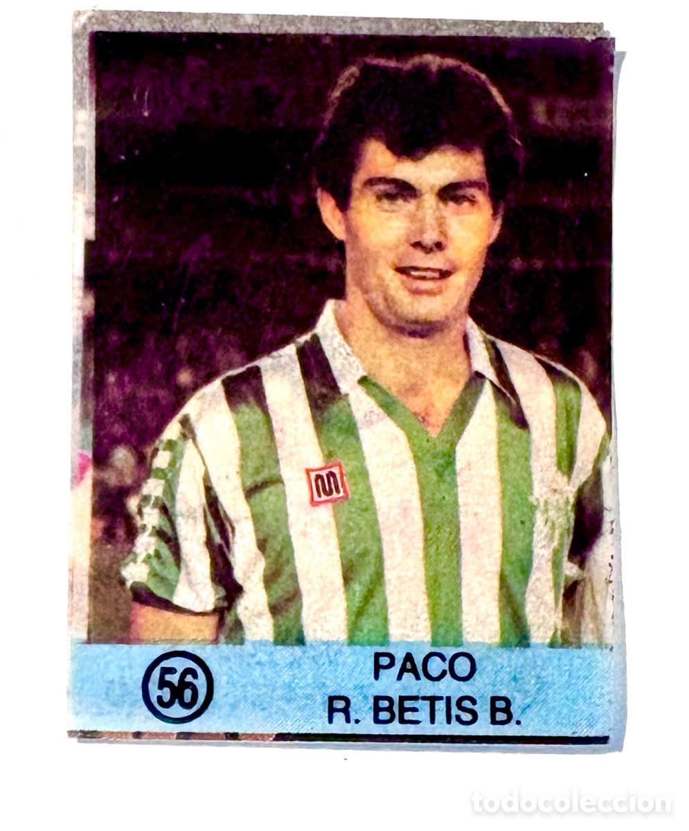 Fu&szlig;ball-Sticker: Dif&iacute;cil Cromo PACO BETIS N.&ordm; 56 &ndash; Colecci&oacute;n Super Campeones, Ediciones Gol Temporada 1983 1984 83 84