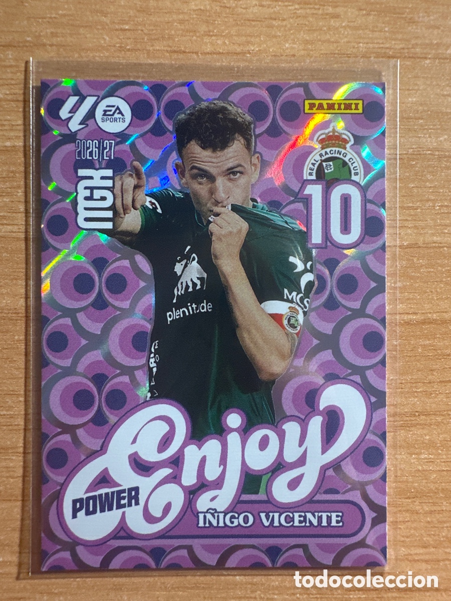 Cromos de f&uacute;tbol: 383P / 383 P I&Ntilde;IGO VICENTE RACING DE SANTANDER ENJOY POWER MEGACRACKS 2026 2027 26 27
