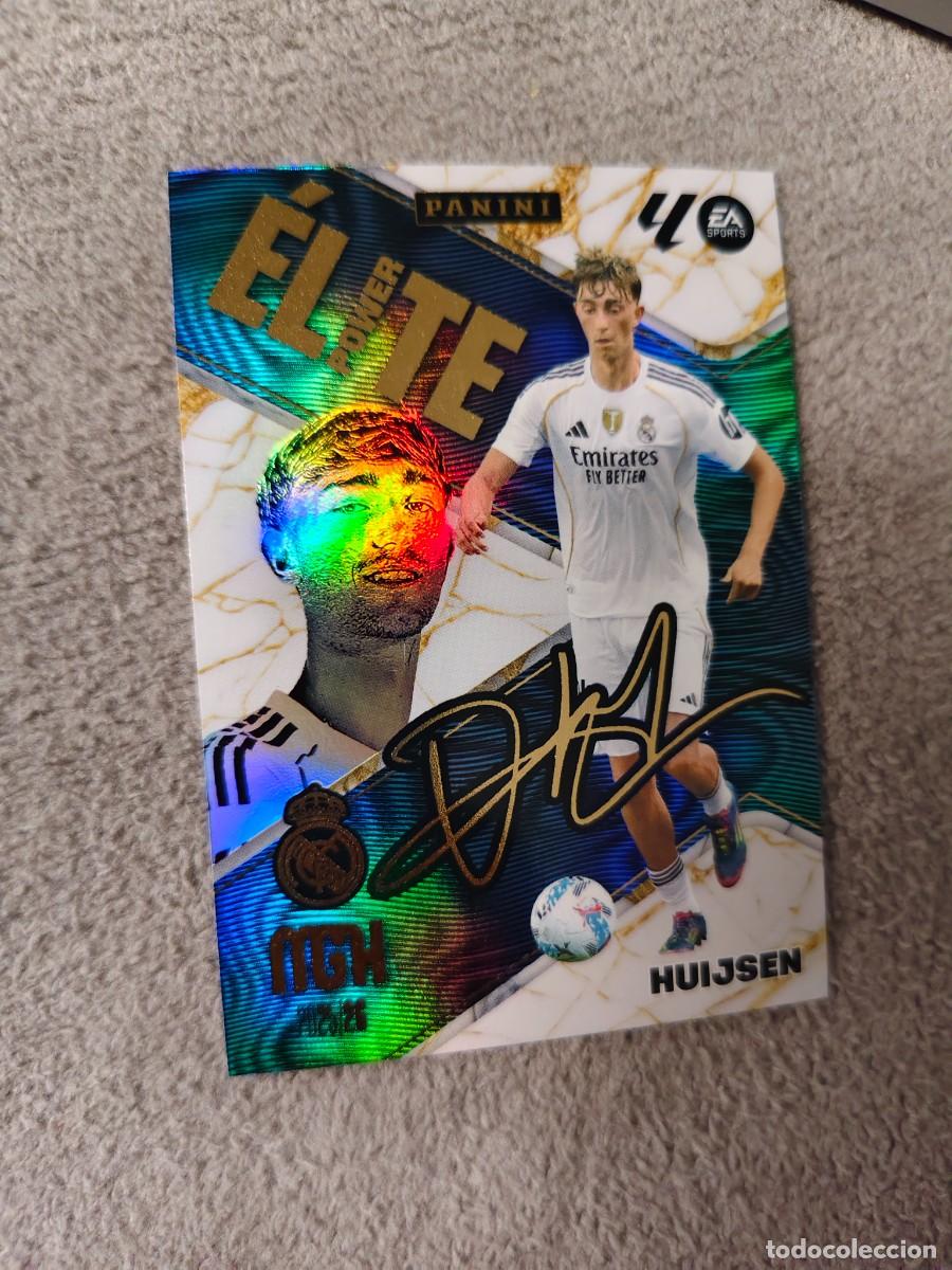 Cromos de f&uacute;tbol: P 505 MEGACRACKS MGK 25 26 HUIJSEN REAL MADRID CF &Eacute;LITE POWER LALIGA PANINI LA LIGA 2025 2026
