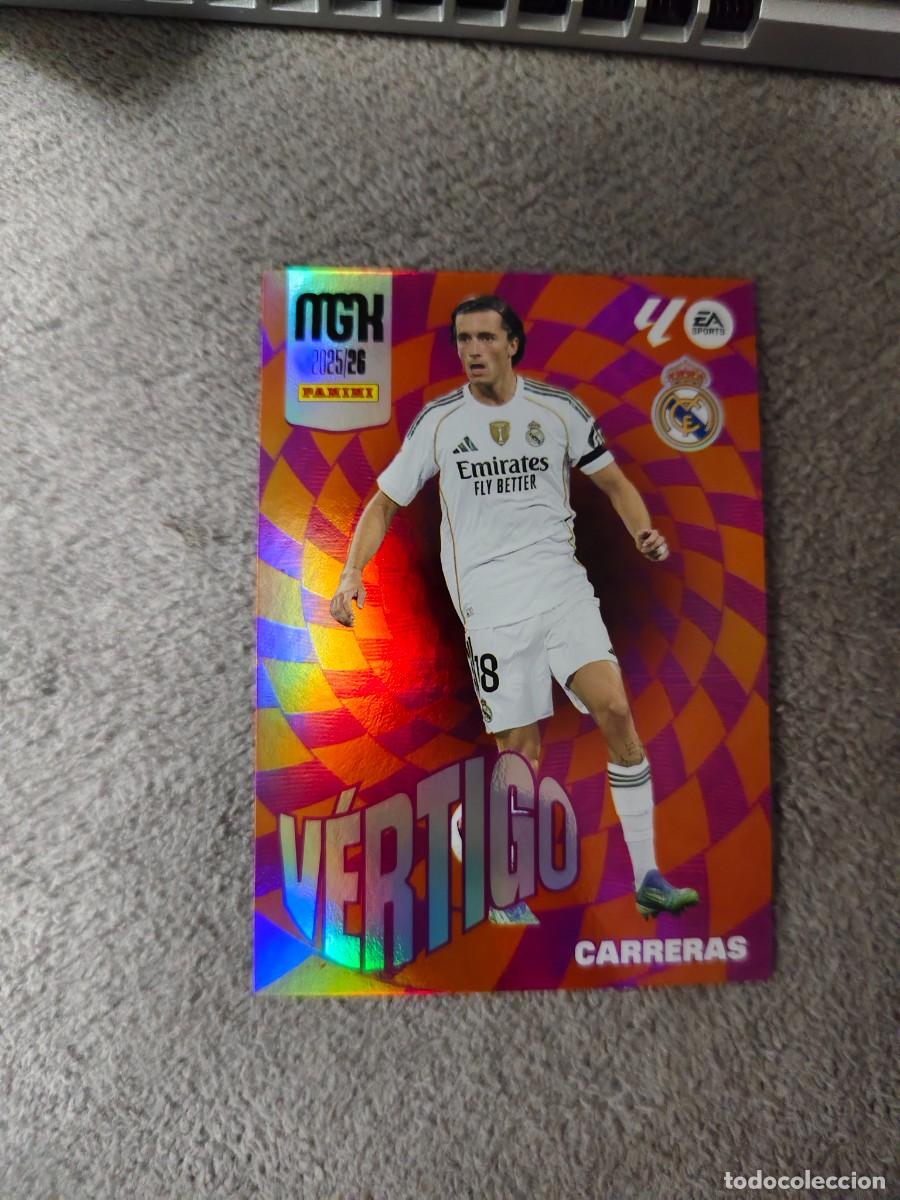 Cromos de f&uacute;tbol: 508 MEGACRACKS MGK 25 26 CARRERAS REAL MADRID CF V&Eacute;RTIGO LALIGA PANINI LA LIGA 2025 2026