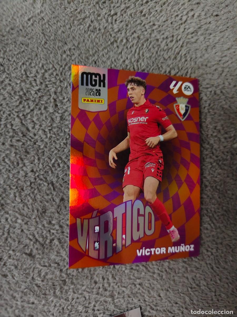 Cromos de f&uacute;tbol: 510 MEGACRACKS MGK 25 26 V&Iacute;CTOR MU&Ntilde;OZ C.A. OSASUNA V&Eacute;RTIGO LALIGA PANINI LA LIGA 2025 2026