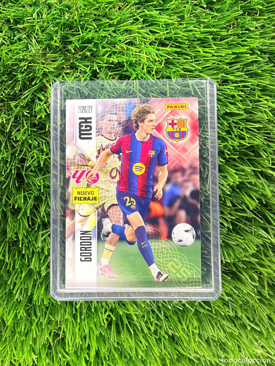 Cromos de f&uacute;tbol: N&ordm; 468 Gordon Nuevo Fichaje FC Barcelona Megacracks 26 27