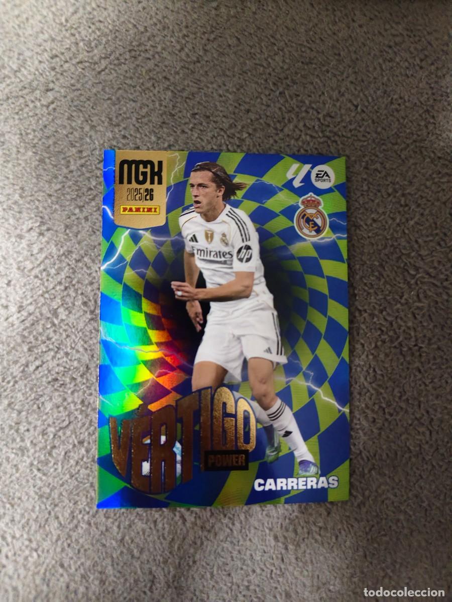 Cromos de f&uacute;tbol: P 508 MEGACRACKS MGK 25 26 CARRERAS REAL MADRID CF V&Eacute;RTIGO POWER LALIGA PANINI LA LIGA 2025 2026