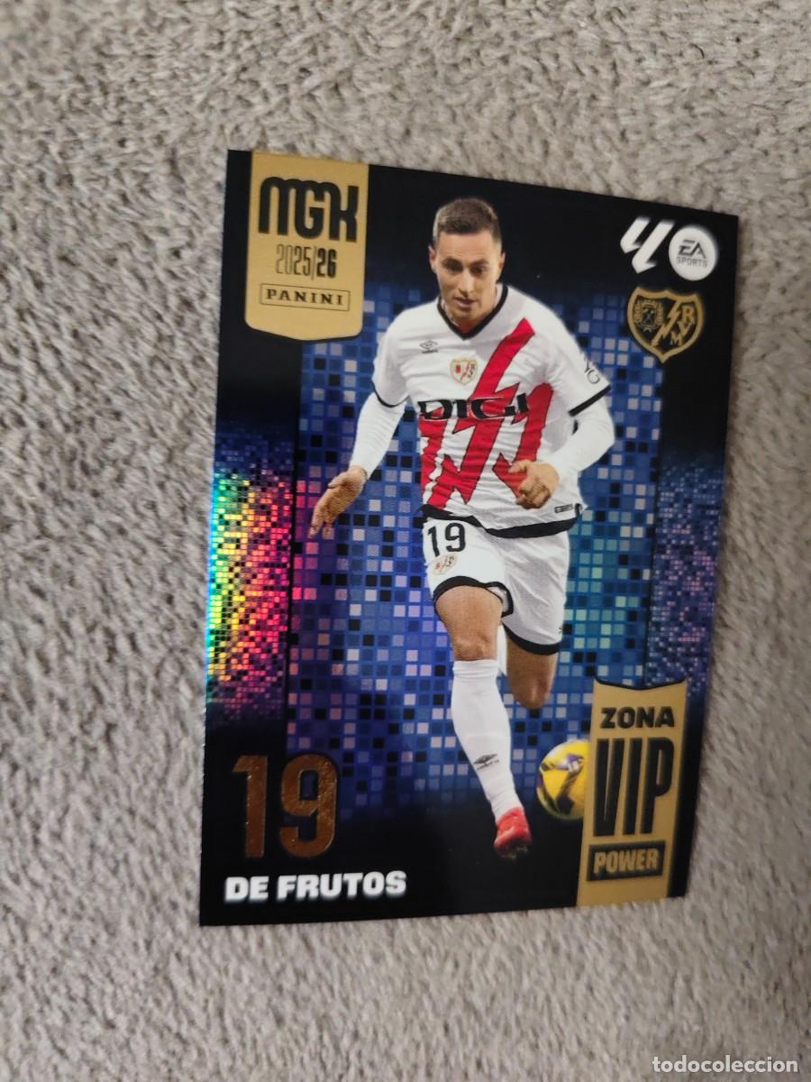 Cromos de f&uacute;tbol: P 513 MEGACRACKS MGK 25 26 DE FRUTOS RAYO VALLECANO ZONA VIP POWER LALIGA PANINI LA LIGA 2025 2026