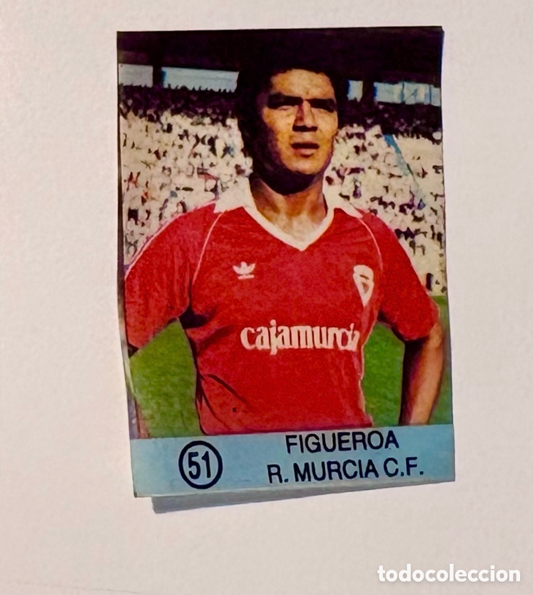 Cromos de f&uacute;tbol: Dif&iacute;cil Cromo FIGUEROA MURCIA N.&ordm; 51 Colecci&oacute;n Super Campeones, Ediciones Gol 1983 1984 83 84