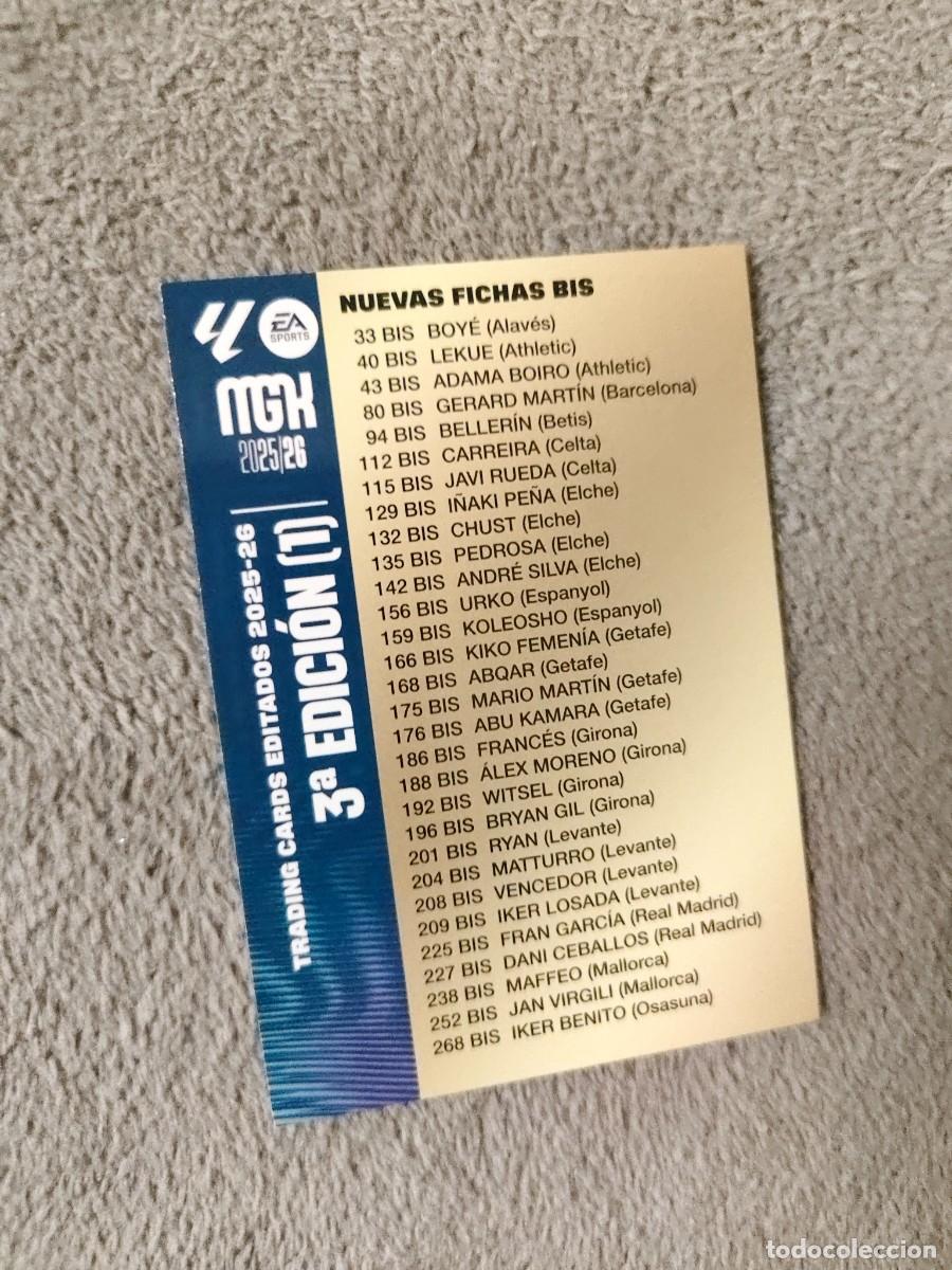 Cromos de f&uacute;tbol: NNO3 MEGACRACKS MGK 25 26 3&ordf; EDICI&Oacute;N NUEVOS FICHAJES BIS CHECKLIST - LALIGA PANINI LA LIGA 2025 2026