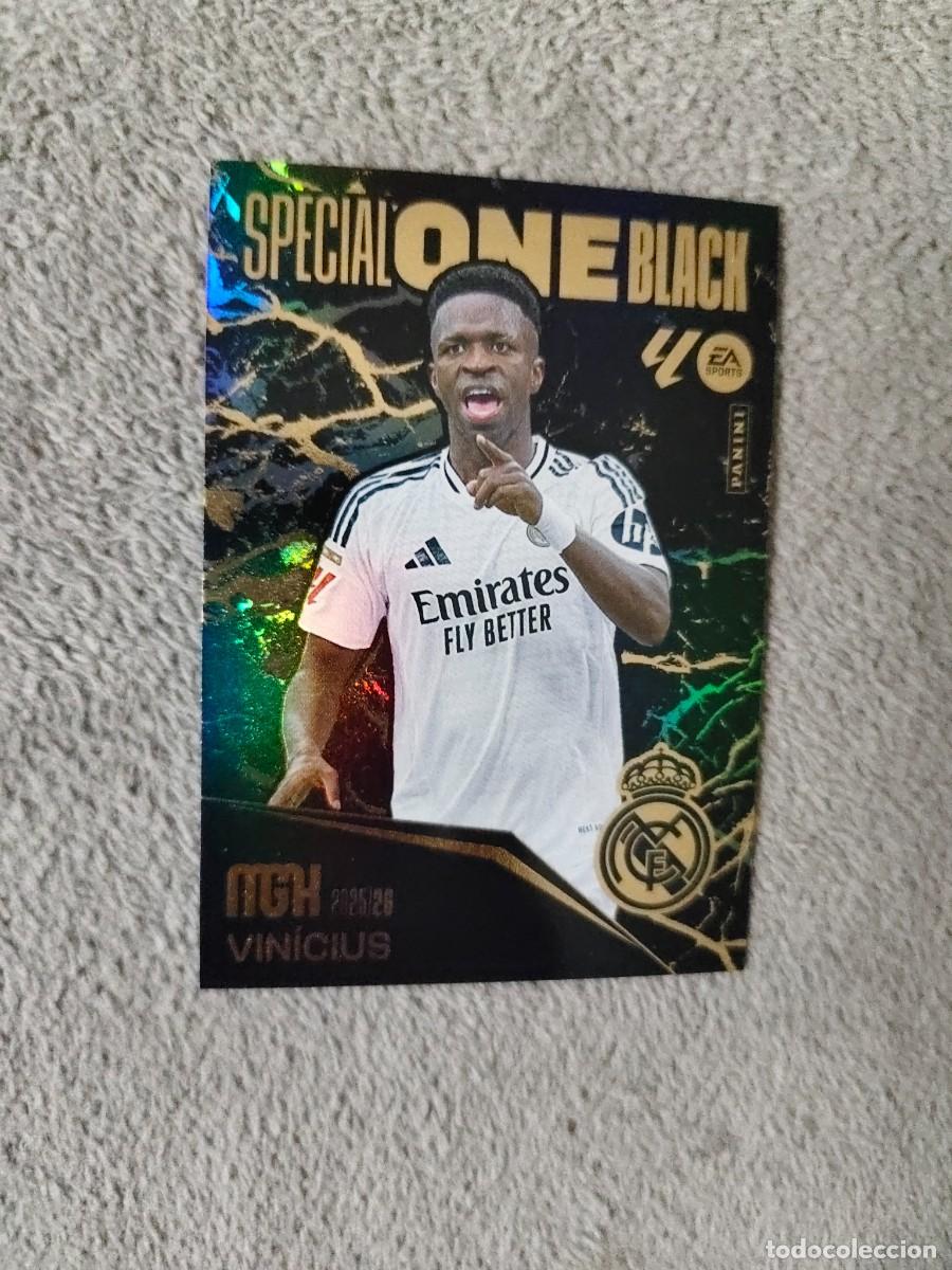 Cromos de f&uacute;tbol: SB8 MEGACRACKS MGK 25 26 VIN&Iacute;CIUS REAL MADRID CF SPECIAL ONE BLACK LALIGA PANINI LA LIGA 2025 2026