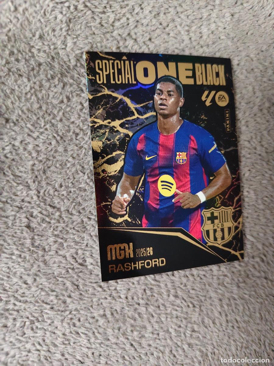 Cromos de f&uacute;tbol: SB11 MEGACRACKS MGK 25 26 RASHFORD FC BARCELONA SPECIAL ONE BLACK LALIGA PANINI LA LIGA 2025 2026