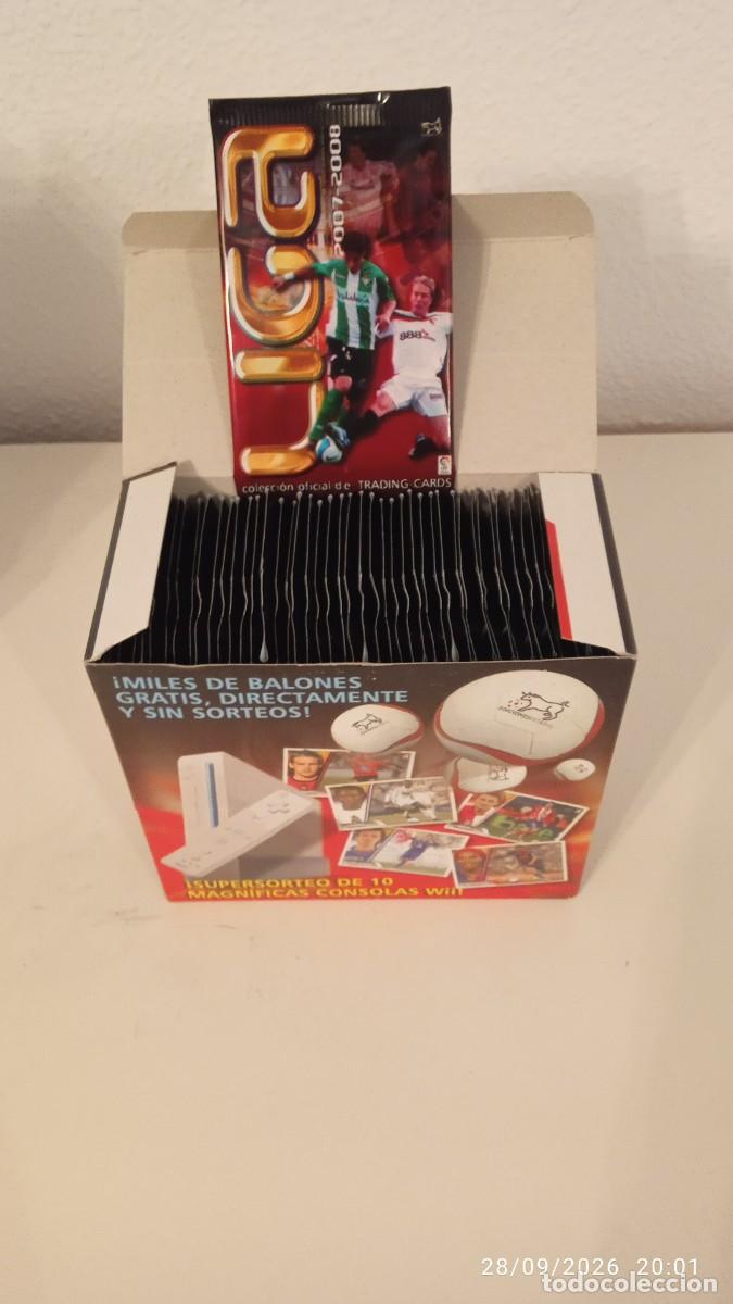 Cromos de f&uacute;tbol: CAJA COMPLETA CON 50 SOBRES SIN ABRIR LIGA 2007 07 08 CON MESSI, EDICIONES ESTADIO