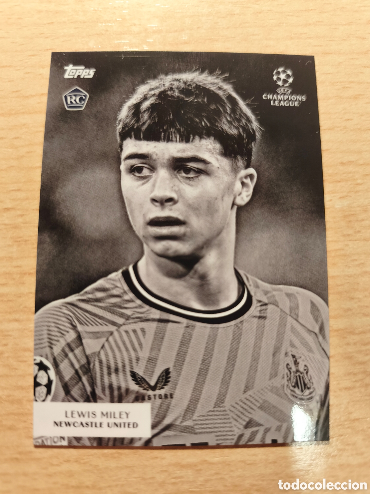 Cromos de f&uacute;tbol: LEWIS MILEY RC PORTAIT NEWCASTLE UNITED SIMPLICIDAD 2023 2024 TOPPS 23 24 ROOKIE