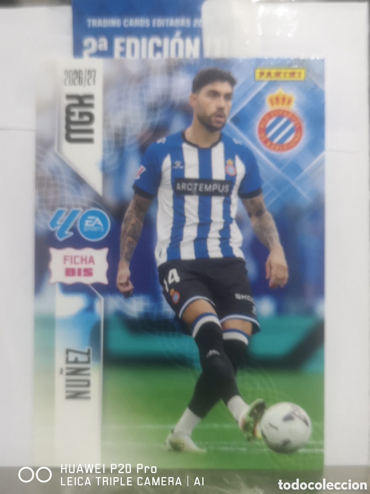 Cromos de f&uacute;tbol: MEGACRACKS 2026 2027 2026 27 NU&Ntilde;EZ FICHA BIS 167 - ESPA&Ntilde;OL