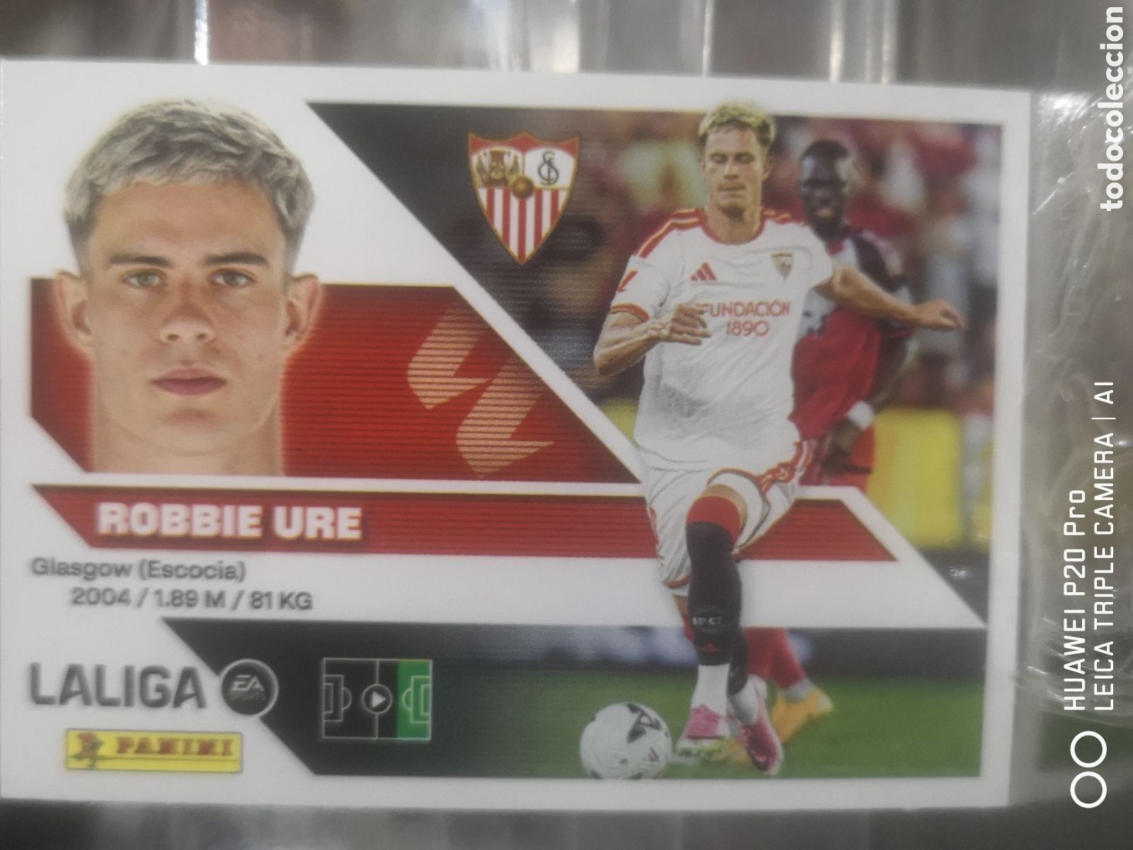 Cromos de f&uacute;tbol: LIGA ESTE 2026 2027 / 2026 27 ULTIMOS FICHAJES 25 ROBBIE URE - SEVILLA